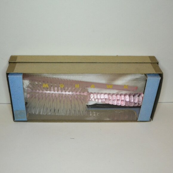 Vintage Mohawk Comb And Brush Set In Box Not Used MCM Dresser Accessory Hair - Picture 1 of 6
